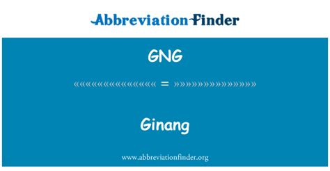 ginang meaning